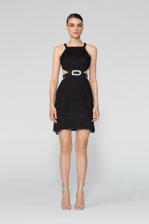 Mini Dress With Back Decollete